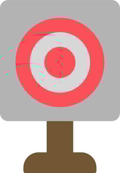 Military Target Vector Icon