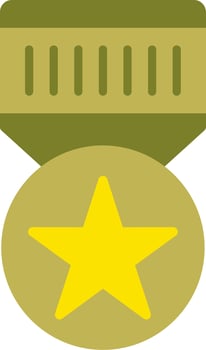 Military Badge Vector Icon