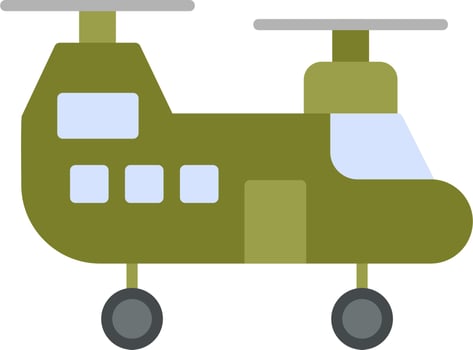 Military Helicopter Vector Icon