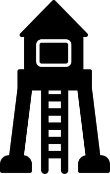 Military Tower Vector Icon