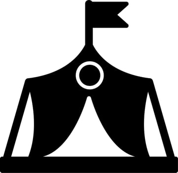 Military Tent Vector Icon