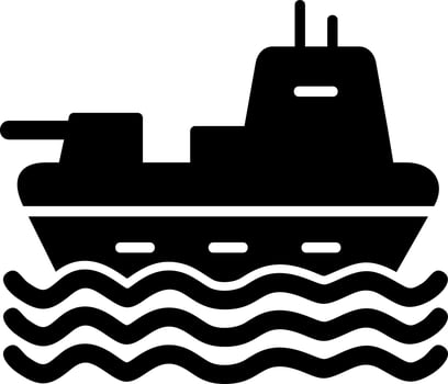 Military Ship Vector Icon