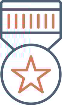Military Badge Vector Icon