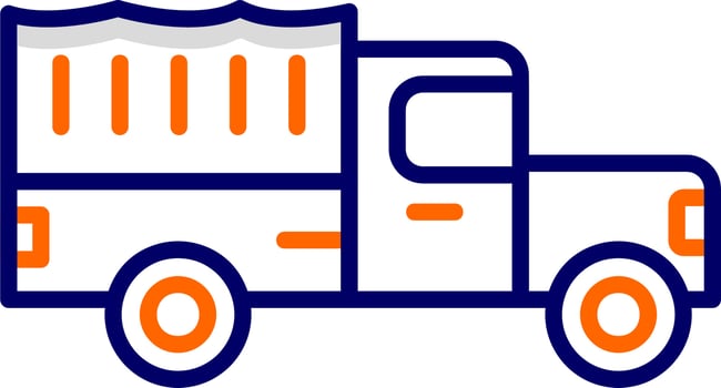 Military Truck Vector Icon