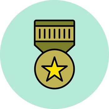 Military Badge Vector Icon