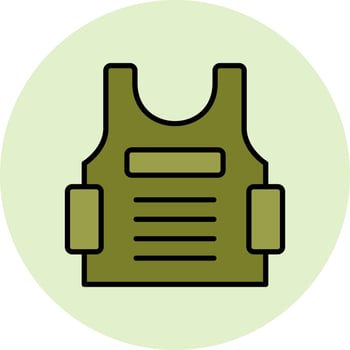 Bulletproof Vest Vector Icon
