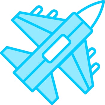 Jet Fighter Vector Icon