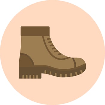 Military Boot Vector Icon