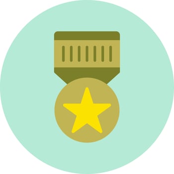 Military Badge Vector Icon