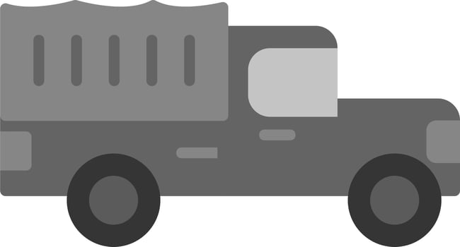 Military Truck Vector Icon