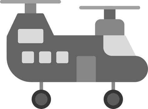 Military Helicopter Vector Icon