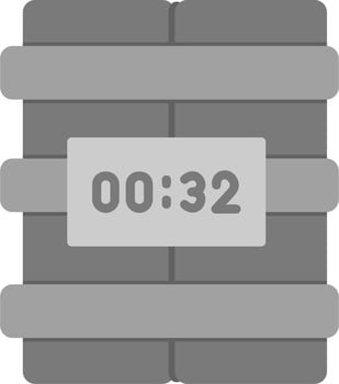 C4 Time Bomb Vector Icon