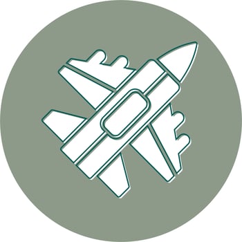 Jet Fighter Vector Icon