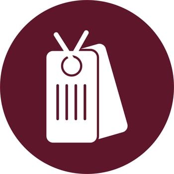 Dog Tag Vector Icon