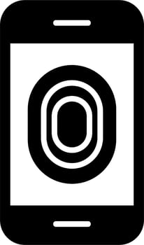 Unlocked Fingerprint Vector Icon
