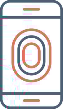 Unlocked Fingerprint Vector Icon