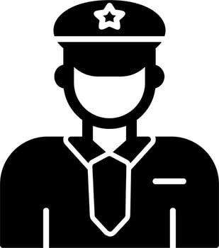 Police Man Vector Icon