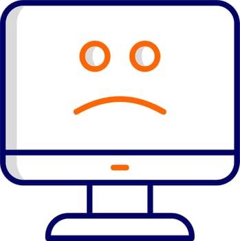 Blue Screen Vector Icon