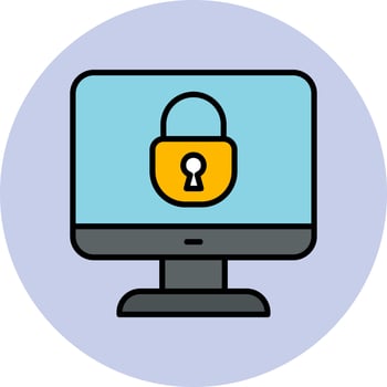 Lock Screen Vector Icon