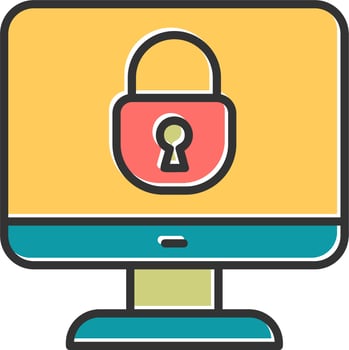 Lock Screen Vector Icon