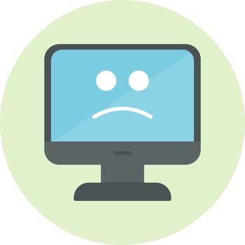 Blue Screen Vector Icon