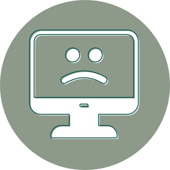 Blue Screen Vector Icon