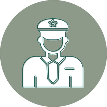 Police Man Vector Icon