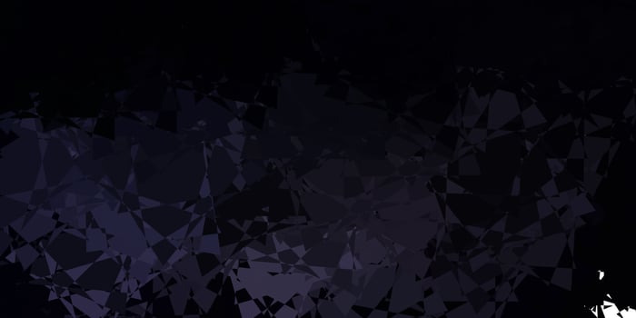 Dark Gray vector background with polygonal forms.