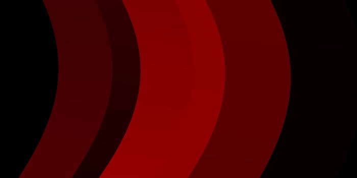 Dark Green, Red vector background with curves.