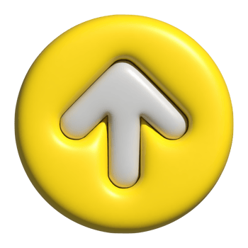 3d arrow up icon png