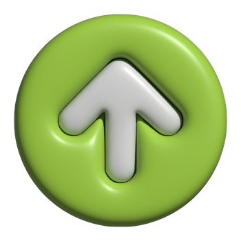 3d arrow up icon png