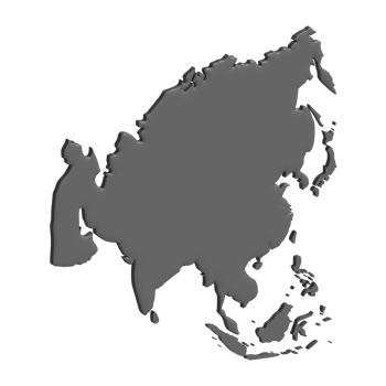 asian region 3d png