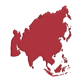 asian region 3d png