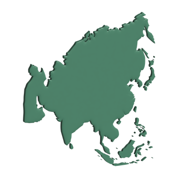 asian region 3d png