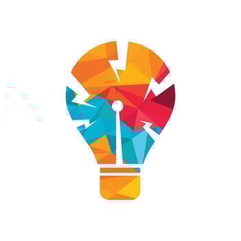 Artificial intelligence concept vector logo design. Vector logo template for electric company.