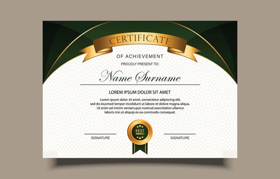 Professional Certificate Template vector