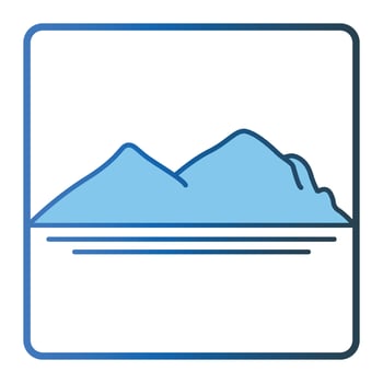 Lineal color icon style, two tone icon vector