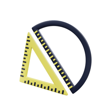 3d rendering ruler illustration object png