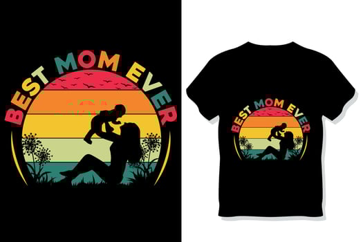 Mom t shirt or mother's day  t shirt vector