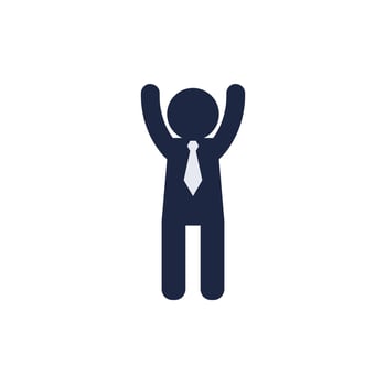 man avatar icon isolate blue one person flat icon vector