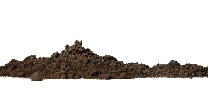 pile of soil isolated png