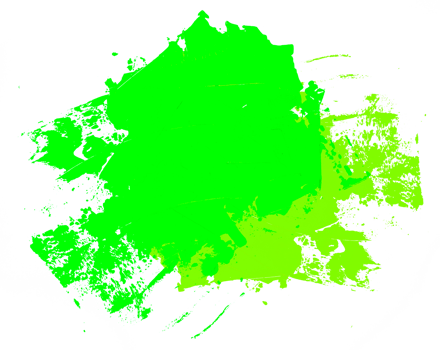 Green watercolor brush strokes png