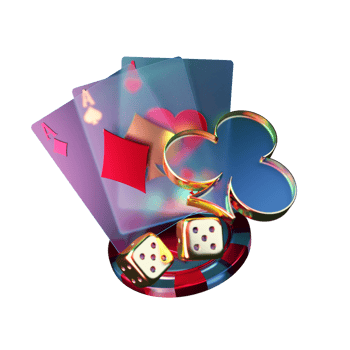 Modern Style Poker Card with Chip Element png