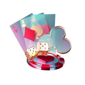 Modern Style Poker Card with Chip Element png