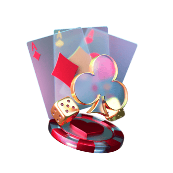Modern Style Poker Card with Chip Element png