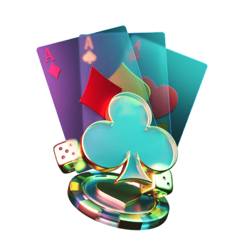 Modern Style Poker Card with Chip Element png