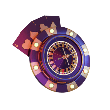 Modern Style Poker Card with Roulette png