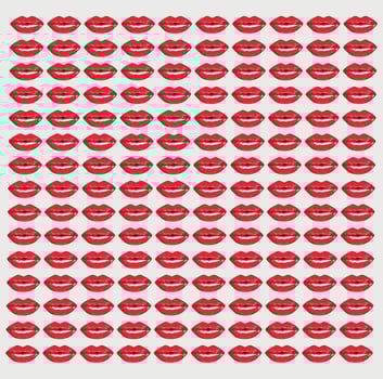Red Lips background texture. lips background vector. vector