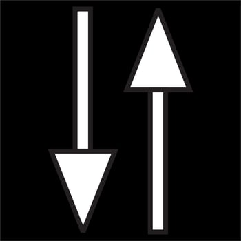 Vector, Image of mobile data icon,Black and white color, on black background vector