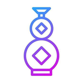 vask icon gradient purple style chinese new year illustration vector perfect.